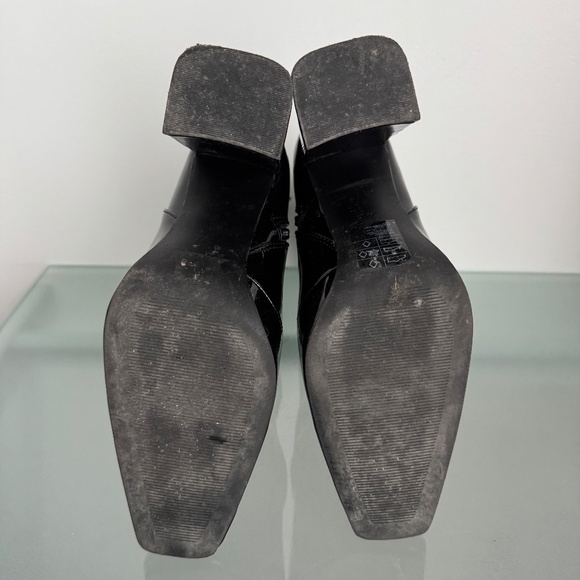 H&M - Black Faux Patent Leather Ankle Boots - Picture 9 of 11